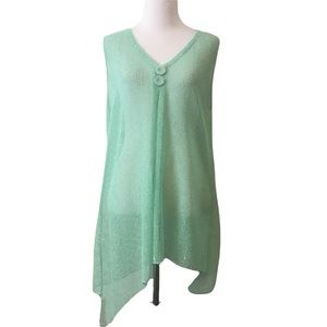 Noelle Green Sequin Mesh Tunic Sm/Med